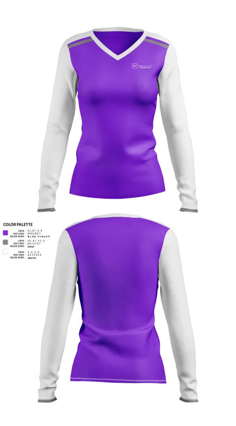 Womens Long Sleeve Vneck Shirt, Hydrologic, , Teamtime, Team time, sublimation, custom sports apparel, team uniforms, spirit wear, spiritwear, sports uniforms, custom shirts, team store, custom team store, fundraiser sports, apparel fundraiser