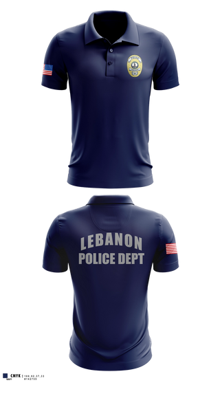 Short Sleeve Performance Polo, Lebanon Police Department, Police, Teamtime, Team time, sublimation, custom sports apparel, team uniforms, spirit wear, spiritwear, sports uniforms, custom shirts, team store, custom team store, fundraiser sports, apparel fundraiser