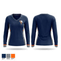 Illini West Chargers Women's Long Sleeve V-neck Shirt - 1