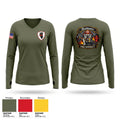Roodhouse Fire Protection District Women's Long Sleeve V-neck Shirt - 1