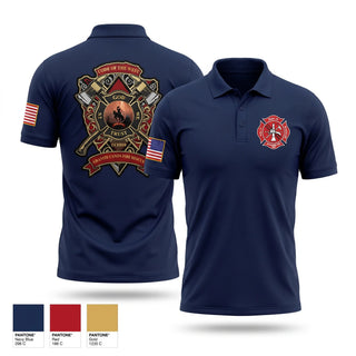 Short Sleeve Performance Polo, LCFD 10, Fire Department, Teamtime, Team time, sublimation, custom sports apparel, team uniforms, spirit wear, spiritwear, sports uniforms, custom shirts, team store, custom team store, fundraiser sports, apparel fundraiser