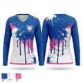 Islanders 88250489 Women's Long Sleeve V-neck Shirt - 1