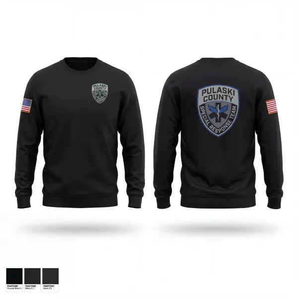 Crew Neck Sweatshirt, Pulaski County SRT, Fire Department, Teamtime, Team time, sublimation, custom sports apparel, team uniforms, spirit wear, spiritwear, sports uniforms, custom shirts, team store, custom team store, fundraiser sports, apparel fundraiser