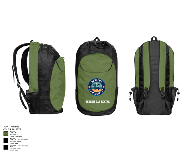 Gear Bag, Skyline Car Rental, Men's Basketball, Teamtime, Team time, sublimation, custom sports apparel, team uniforms, spirit wear, spiritwear, sports uniforms, custom shirts, team store, custom team store, fundraiser sports, apparel fundraiser