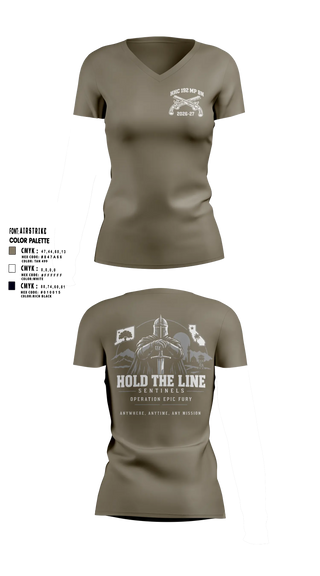 Womens Short Sleeve Vneck Shirt, 192nd MP BN, Army, Teamtime, Team time, sublimation, custom sports apparel, team uniforms, spirit wear, spiritwear, sports uniforms, custom shirts, team store, custom team store, fundraiser sports, apparel fundraiser
