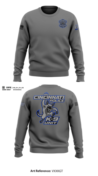 Crew Neck Sweatshirt, Cincinnati PD Marine Patrol, Police, Teamtime, Team time, sublimation, custom sports apparel, team uniforms, spirit wear, spiritwear, sports uniforms, custom shirts, team store, custom team store, fundraiser sports, apparel fundraiser