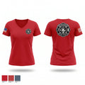 Cerro Gordo Fire Rescue 9806622 Women's Short Sleeve V-neck Shirt - 1