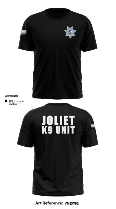 Joliet Police K-9 Unit 79217416 Short Sleeve Performance Shirt - 11