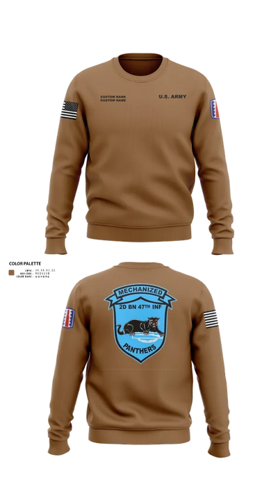 C Co 2-47 197th Infantry Brigade 20243468 Crew Neck Sweatshirt - 30