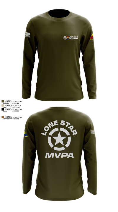 Lone Star MVPA 905145 Long Sleeve Performance Shirt 6