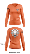 1-320th FAR FOX CO 66582202 Women's Long Sleeve V-neck Shirt - 105