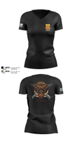 Boar Battery 1-77 FAR  Women's Short Sleeve V-neck Shirt - 100