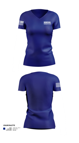 Womens Short Sleeve Vneck Shirt, Donegal Township Rifles, , Teamtime, Team time, sublimation, custom sports apparel, team uniforms, spirit wear, spiritwear, sports uniforms, custom shirts, team store, custom team store, fundraiser sports, apparel fundraiser