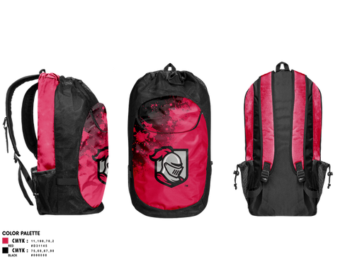 Gear Bag, BAC Men's Soccer, Men's Soccer, Teamtime, Team time, sublimation, custom sports apparel, team uniforms, spirit wear, spiritwear, sports uniforms, custom shirts, team store, custom team store, fundraiser sports, apparel fundraiser