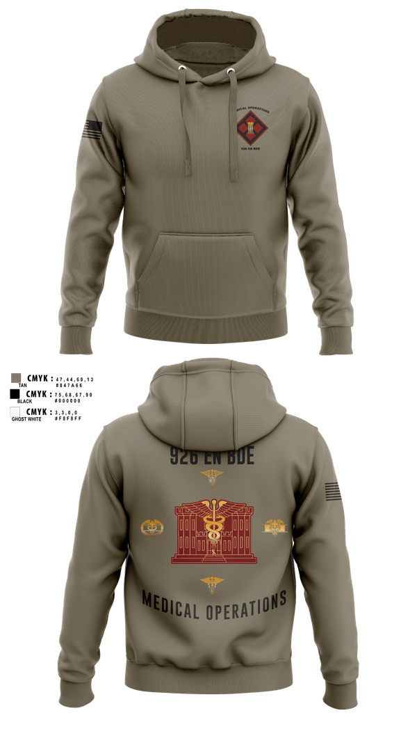 Hoodie, 926 EN BDE, Army, Teamtime, Team time, sublimation, custom sports apparel, team uniforms, spirit wear, spiritwear, sports uniforms, custom shirts, team store, custom team store, fundraiser sports, apparel fundraiser