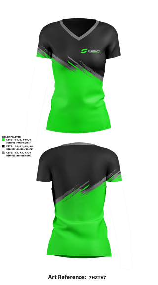 Womens Short Sleeve Vneck Shirt, G therapy, E-Sports, Teamtime, Team time, sublimation, custom sports apparel, team uniforms, spirit wear, spiritwear, sports uniforms, custom shirts, team store, custom team store, fundraiser sports, apparel fundraiser