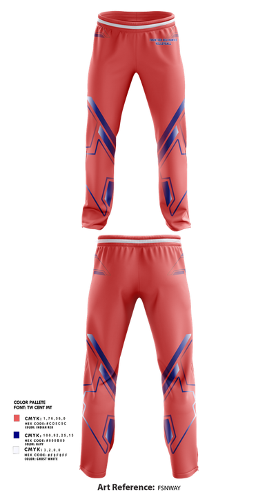 Frontier Red Hawks 40664467 Sweatpants - 1
