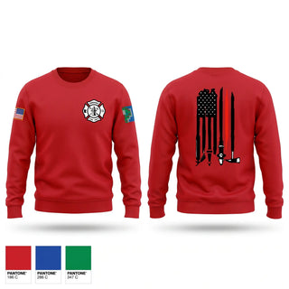 Crew Neck Sweatshirt, Odessa Fire Department, Fire Department, Teamtime, Team time, sublimation, custom sports apparel, team uniforms, spirit wear, spiritwear, sports uniforms, custom shirts, team store, custom team store, fundraiser sports, apparel fundraiser