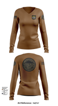 E CO 169 AVN 58362921 Women's Long Sleeve V-neck Shirt - 101