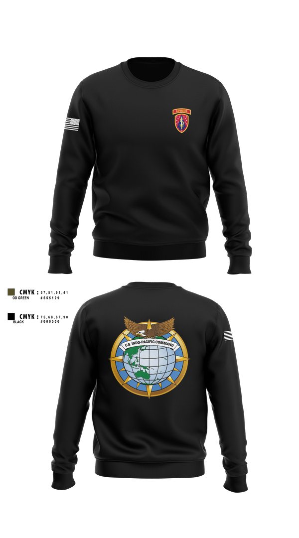 Crew Neck Sweatshirt, 5th SFAB, , Teamtime, Team time, sublimation, custom sports apparel, team uniforms, spirit wear, spiritwear, sports uniforms, custom shirts, team store, custom team store, fundraiser sports, apparel fundraiser