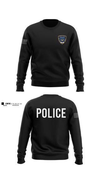 Crew Neck Sweatshirt, Bibb County BOE Police Department, Police, Teamtime, Team time, sublimation, custom sports apparel, team uniforms, spirit wear, spiritwear, sports uniforms, custom shirts, team store, custom team store, fundraiser sports, apparel fundraiser