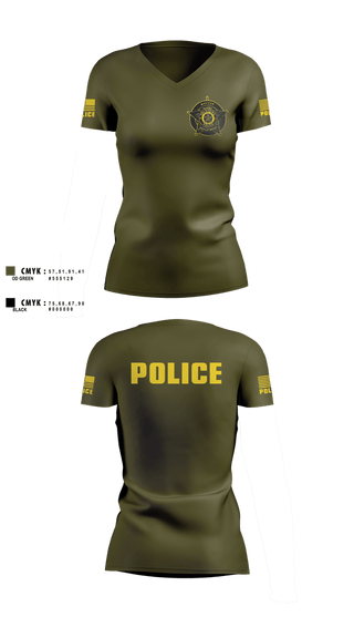 Womens Short Sleeve Vneck Shirt, Quinton Police Department, Police, Teamtime, Team time, sublimation, custom sports apparel, team uniforms, spirit wear, spiritwear, sports uniforms, custom shirts, team store, custom team store, fundraiser sports, apparel fundraiser