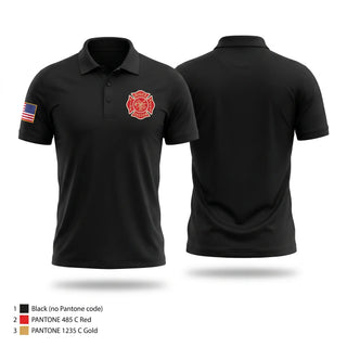 Short Sleeve Performance Polo, Hines Volunteer Fire Department, Fire Department, Teamtime, Team time, sublimation, custom sports apparel, team uniforms, spirit wear, spiritwear, sports uniforms, custom shirts, team store, custom team store, fundraiser sports, apparel fundraiser