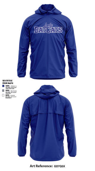 Windbreaker, Lady BatCats, Softball, Teamtime, Team time, sublimation, custom sports apparel, team uniforms, spirit wear, spiritwear, sports uniforms, custom shirts, team store, custom team store, fundraiser sports, apparel fundraiser