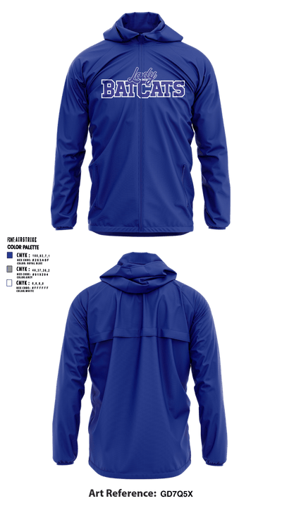 Lady BatCats 2560030 Windbreaker - 1