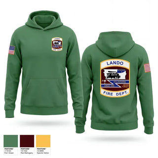 Hoodie, Lando Fire Department, Fire Department, Teamtime, Team time, sublimation, custom sports apparel, team uniforms, spirit wear, spiritwear, sports uniforms, custom shirts, team store, custom team store, fundraiser sports, apparel fundraiser
