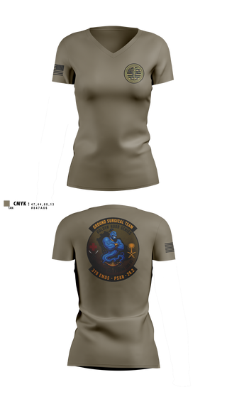 Womens Short Sleeve Vneck Shirt, 111th Ground Surgical Team, Air Force, Teamtime, Team time, sublimation, custom sports apparel, team uniforms, spirit wear, spiritwear, sports uniforms, custom shirts, team store, custom team store, fundraiser sports, apparel fundraiser