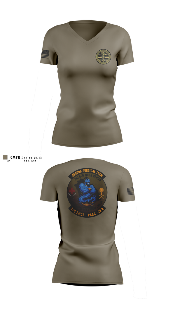Womens Short Sleeve Vneck Shirt, 111th Ground Surgical Team, Air Force, Teamtime, Team time, sublimation, custom sports apparel, team uniforms, spirit wear, spiritwear, sports uniforms, custom shirts, team store, custom team store, fundraiser sports, apparel fundraiser