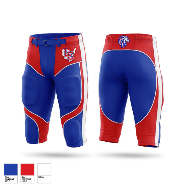 Football Pants, Lewis County Lions, , Teamtime, Team time, sublimation, custom sports apparel, team uniforms, spirit wear, spiritwear, sports uniforms, custom shirts, team store, custom team store, fundraiser sports, apparel fundraiser