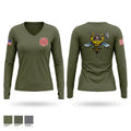 Cadott Area Fire & Rescue Women's Long Sleeve V-neck Shirt - 1