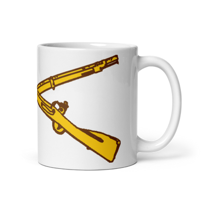 Eagle horse 33138280 White Glossy Mug - Small