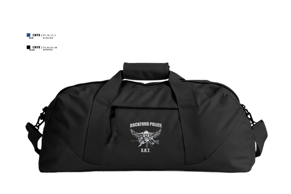 Duffle Bag, Rockford Police S.R.T., Police, Teamtime, Team time, sublimation, custom sports apparel, team uniforms, spirit wear, spiritwear, sports uniforms, custom shirts, team store, custom team store, fundraiser sports, apparel fundraiser