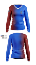 VP-SSP 95386869 Women's Long Sleeve V-neck Shirt - 1