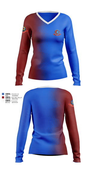Womens Long Sleeve Vneck Shirt, VP-SSP, Track & Field, Teamtime, Team time, sublimation, custom sports apparel, team uniforms, spirit wear, spiritwear, sports uniforms, custom shirts, team store, custom team store, fundraiser sports, apparel fundraiser