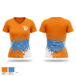 Womens Short Sleeve Vneck Shirt, Texas Volts, Softball, Teamtime, Team time, sublimation, custom sports apparel, team uniforms, spirit wear, spiritwear, sports uniforms, custom shirts, team store, custom team store, fundraiser sports, apparel fundraiser