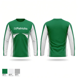 Long Sleeve Performance Shirt, St.Patrick’s, Men's Basketball, Teamtime, Team time, sublimation, custom sports apparel, team uniforms, spirit wear, spiritwear, sports uniforms, custom shirts, team store, custom team store, fundraiser sports, apparel fundraiser