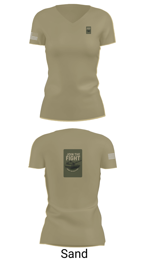 Womens Short Sleeve Vneck Shirt, Army Recruiting, Army, Teamtime, Team time, sublimation, custom sports apparel, team uniforms, spirit wear, spiritwear, sports uniforms, custom shirts, team store, custom team store, fundraiser sports, apparel fundraiser