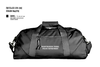 Duffle Bag, Thlopthlocco Tribal Police Department, Police, Teamtime, Team time, sublimation, custom sports apparel, team uniforms, spirit wear, spiritwear, sports uniforms, custom shirts, team store, custom team store, fundraiser sports, apparel fundraiser