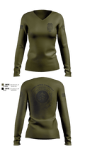 TDOC SPECIAL OPERATIONS 52913563 Women's Long Sleeve V-neck Shirt - 115