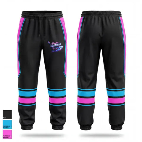 Sweatpants, Danglin’ Dazzlers, Ice Hockey, Teamtime, Team time, sublimation, custom sports apparel, team uniforms, spirit wear, spiritwear, sports uniforms, custom shirts, team store, custom team store, fundraiser sports, apparel fundraiser