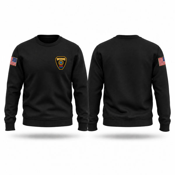 Crew Neck Sweatshirt, Wing Rural Fire Protection District, Fire Department, Teamtime, Team time, sublimation, custom sports apparel, team uniforms, spirit wear, spiritwear, sports uniforms, custom shirts, team store, custom team store, fundraiser sports, apparel fundraiser