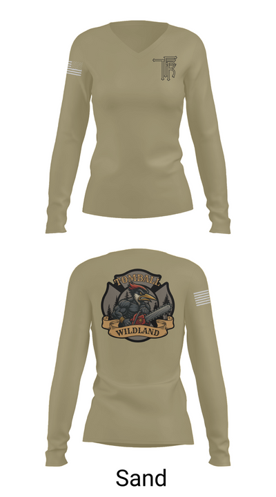 Tomball Wildland 83811767 Women's Long Sleeve V-neck Shirt - 97