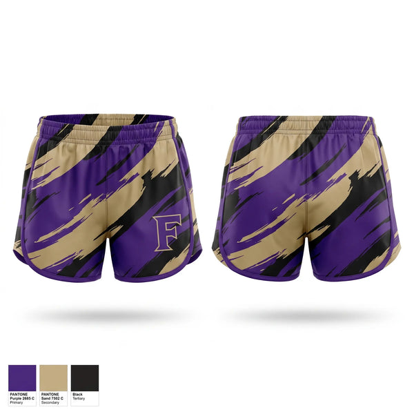 Womens Shorts, Fowlerville Gladiators, Baseball, Teamtime, Team time, sublimation, custom sports apparel, team uniforms, spirit wear, spiritwear, sports uniforms, custom shirts, team store, custom team store, fundraiser sports, apparel fundraiser