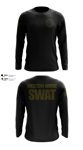 Long Sleeve Performance Shirt, Western Wayne SWAT Snipers, Police, Teamtime, Team time, sublimation, custom sports apparel, team uniforms, spirit wear, spiritwear, sports uniforms, custom shirts, team store, custom team store, fundraiser sports, apparel fundraiser