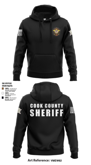 Hoodie, Cook County Sheriff’s Office, Police, Teamtime, Team time, sublimation, custom sports apparel, team uniforms, spirit wear, spiritwear, sports uniforms, custom shirts, team store, custom team store, fundraiser sports, apparel fundraiser