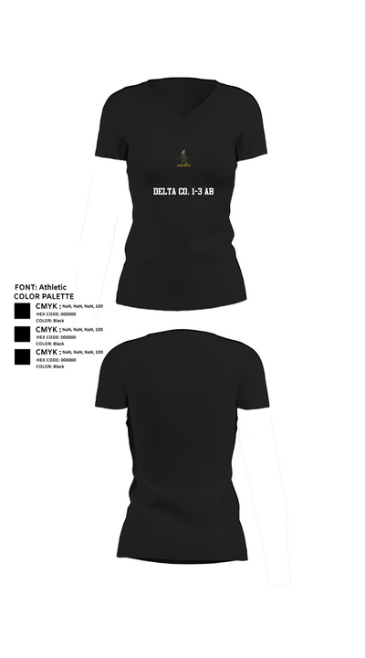 Delta Co. 1-3 AB 28832353 Women's Short Sleeve V-neck Shirt - 24